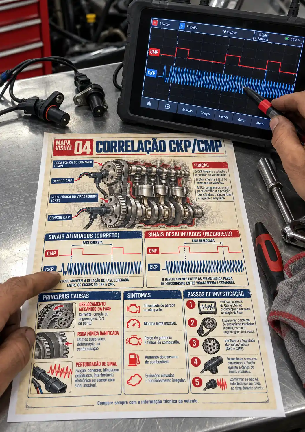 Mapas sendo usados — Correlação CKP e CMP